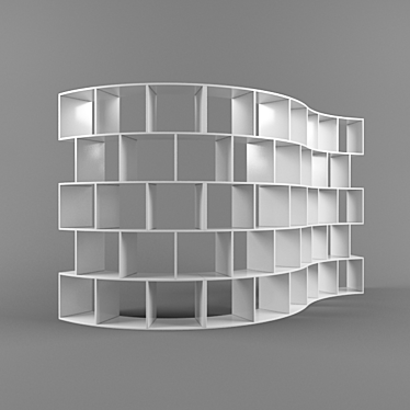 River's Edge Bookcase 3D model image 1 