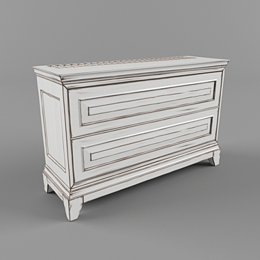 Elegant Vintage Sideboard 3D model image 1 