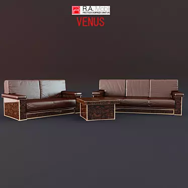 Elegant Venus Sofa Set 3D model image 1 