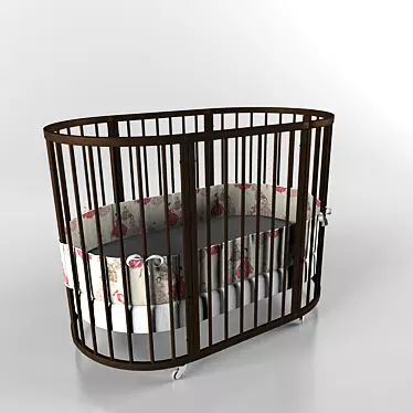 Stokke Sleepi Playpen - Versatile and Compact 3D model image 1 