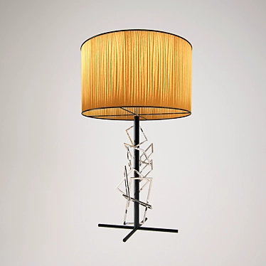 Luxury Rhomboid Table Lamp - Porta Romana 3D model image 1 