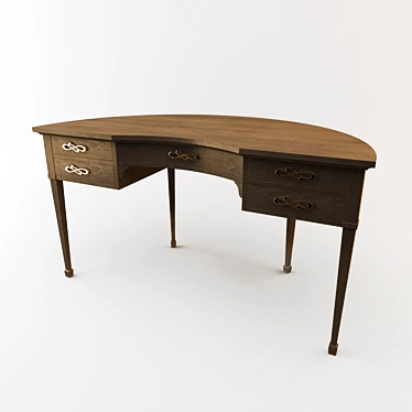 Modern Sedia Writing Desk 3D model image 1 