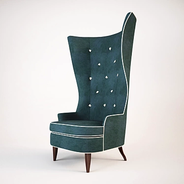 Goddess Wing Chair - Luxurious and Tall 3D model image 1 