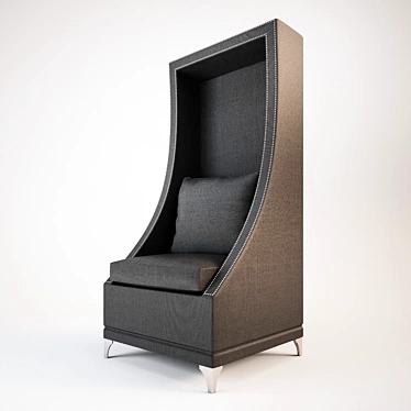 Glamorous GISELLE Hooded Chair 3D model image 1 