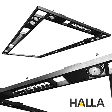 Modular Halla Vari Luminaire: Versatile Lighting Solution 3D model image 1 