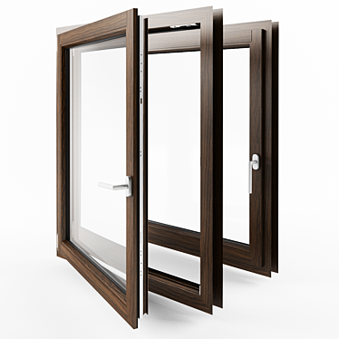 Triple Glazed Windows: Enhanced Clarity & Insulation 3D model image 1 