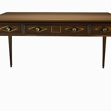 Elegant Baker Desk: 9887 Model 3D model image 1 