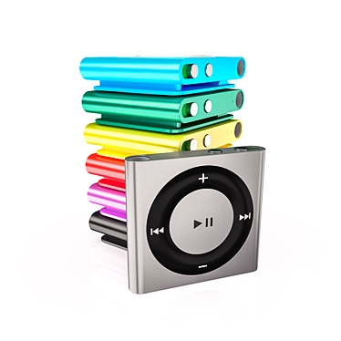 Versatile iPod Shuffle - All Colors | 1300 Polygons 3D model image 1 