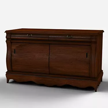 Modern Standard Dresser: Sleek Elegance 3D model image 1 