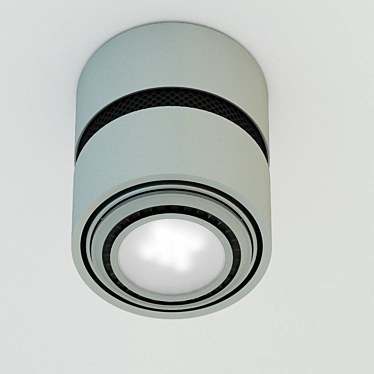 Sleek Ceiling Luminaire by HALLA 3D model image 1 