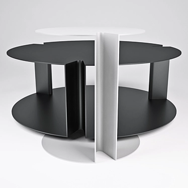 Sleek Stackable Nix Tables - Elegant Functionality 3D model image 1 