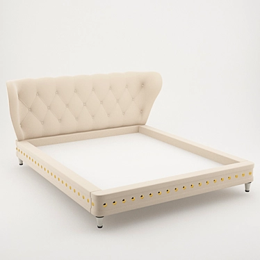 Luxury Ipe Cavalli Bed 3D model image 1 