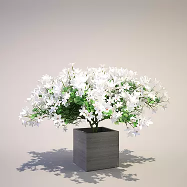 Elegant White Blooms 3D model image 1 