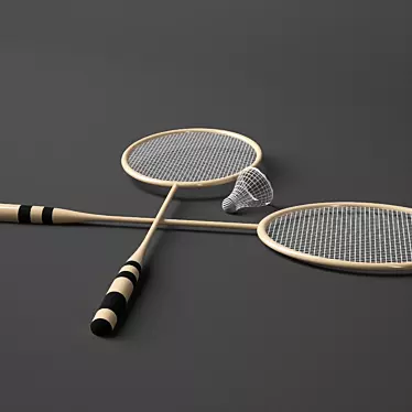 Ultimate Smash Badminton Racket 3D model image 1 