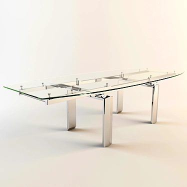 Modern Elegance: Montecarlo Dining Table 3D model image 1 