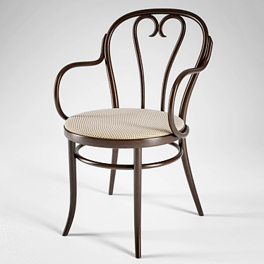 Elegant Viennese Chair by Fameg 3D model image 1 