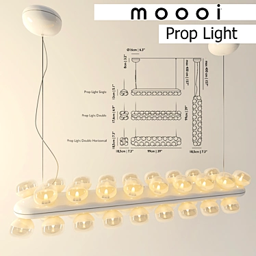 Moooi Prop Light: Captivating Closeup Illumination 3D model image 1 