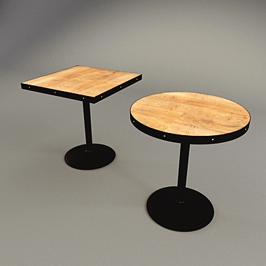 Versatile Bar Table - 75cm Height 3D model image 1 