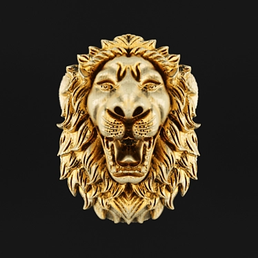 Majestic Lion Wall Decor 3D model image 1 