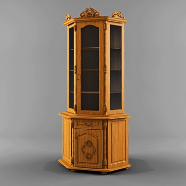 Modern Corner Cabinet 3D model image 1 