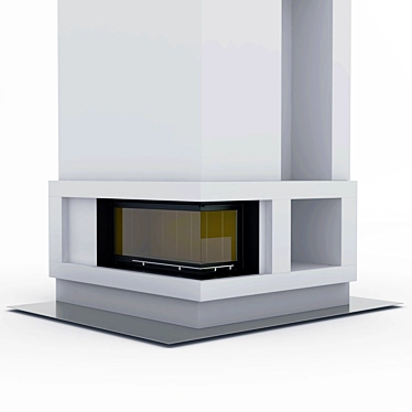 Brunner Panorama Eck Fireplace 3D model image 1 