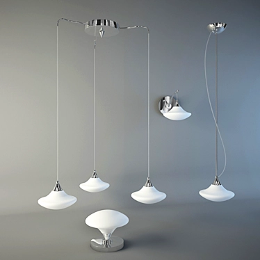 Modern Luce Solara Lighting Fixtures 3D model image 1 