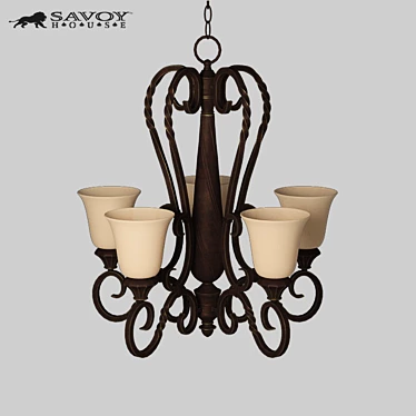 Savoy House Bellingham Chandelier 3D model image 1 