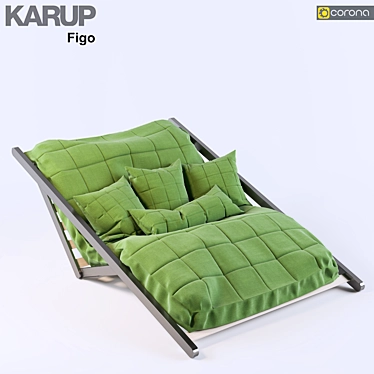 Karup Figo Sofa Bed: Versatile & High-Quality 3D model image 1 