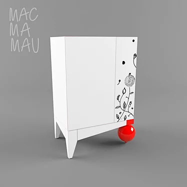 Elegant Lautrec Little Cabinet 3D model image 1 