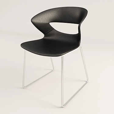 Minimalist Kicca Chair 3D model image 1 