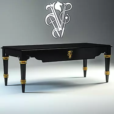 Elegant Visionnaire Desk: 1200x1200 Pix 3D model image 1 