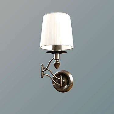 Vintage Inspired Sconce with Horn 3D model image 1 