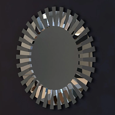 Contemporary Baka Wall Mirror - Sleek and Stylish 3D model image 1 