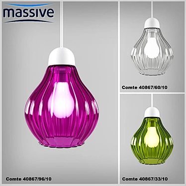 Elegant E27 Pendant Light - Max. 42W 3D model image 1 