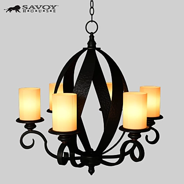 Savoy House Carmel 6-Light Chandelier 3D model image 1 