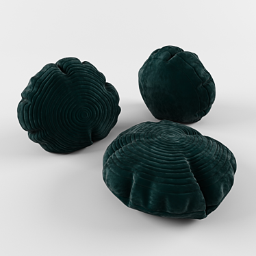 Round Cushions 3D model image 1 