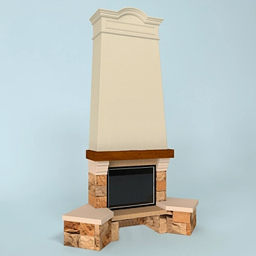 Supra Palisse Fireplace 3D model image 1 