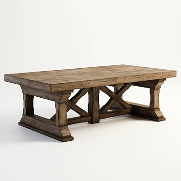 Preston Coffee Table: Elegant & Functional 3D model image 1 