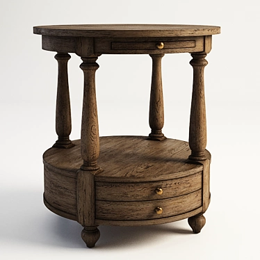 Elegant Stanley Side Table - Gramercy Home 3D model image 1 