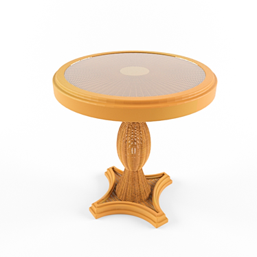 Woven Tea Table 3D model image 1 