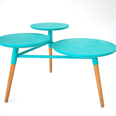 Modern 3-tier Coffee Table 3D model image 1 