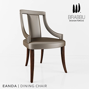Eanda Dining Chair: Modern Elegance for Your Dining Space 3D model image 1 