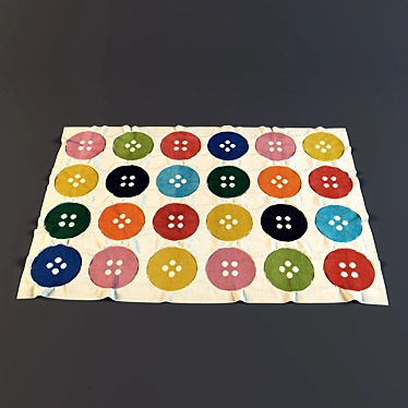 TOSTRUP Short Pile Colorful Carpet 3D model image 1 