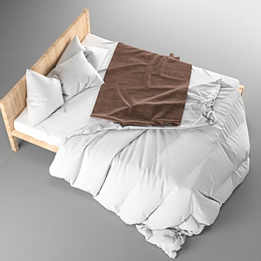 Cozy Dream Bedding 3D model image 1 