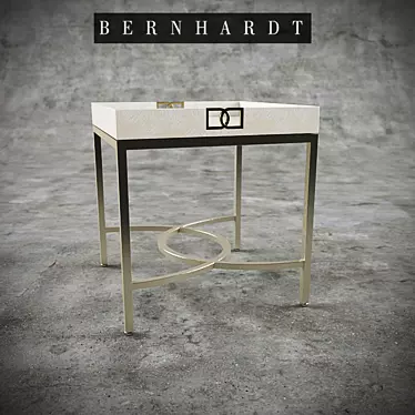 Elegance in a Tray: Bernhardt Olita Side Table 3D model image 1 
