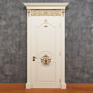 Elegant Classic Door 3D model image 1 