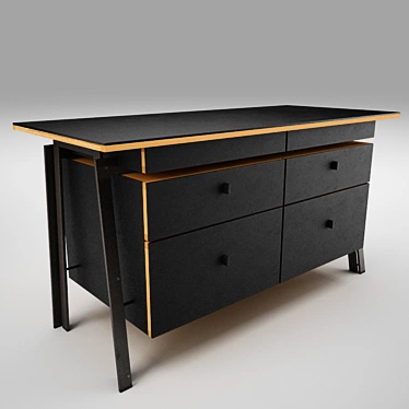 Elegant Storage Solution: Study Sideboard 3D model image 1 