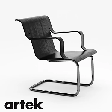 Alvar Aalto Designed Artek Armchair 3D model image 1 