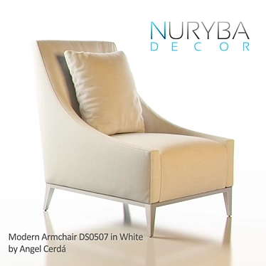 Angel Cerdá Nuryba Decor Armchair: Modern Elegance 3D model image 1 