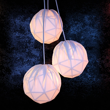 Elegant Hanging Lamp 3D model image 1 